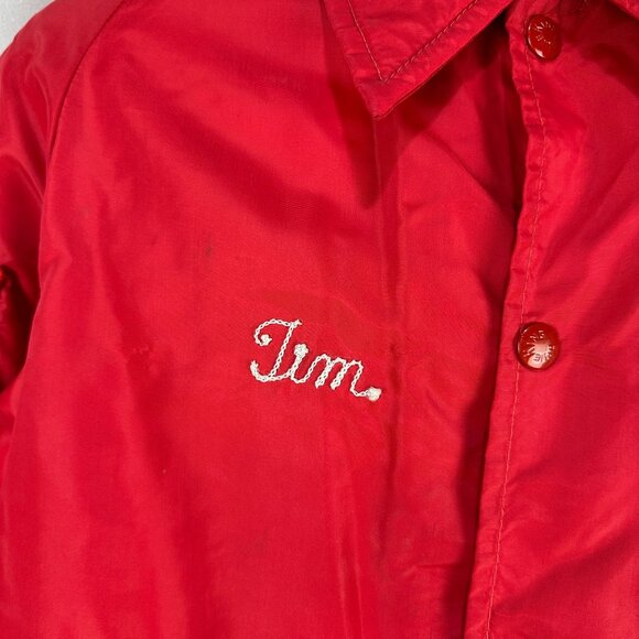 Vintage King Louie Marching 100 Alton Senior High Jacket Red Medium Sax Line USA - Picture 8 of 11